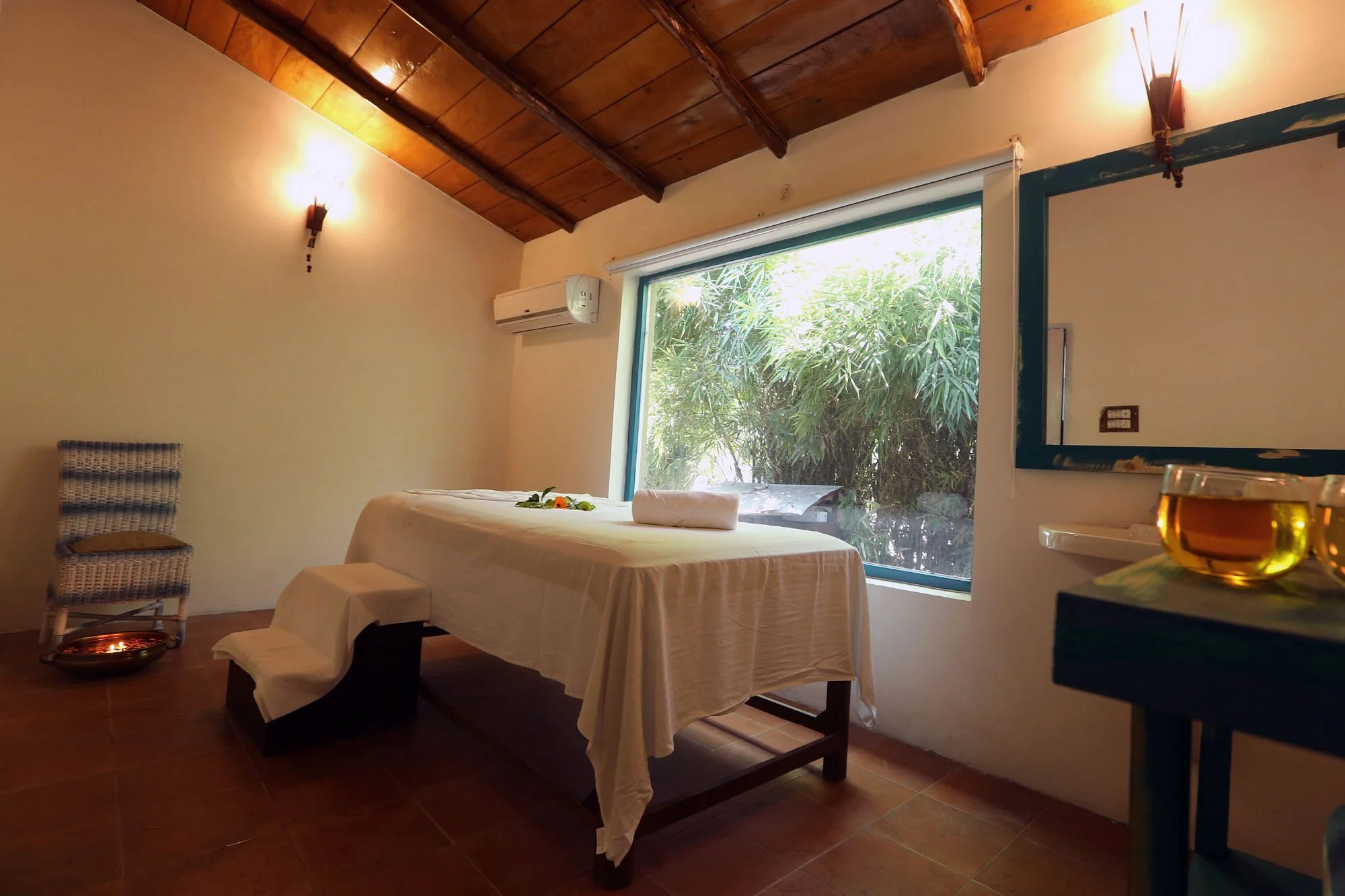 The quiet corner the spa sits in